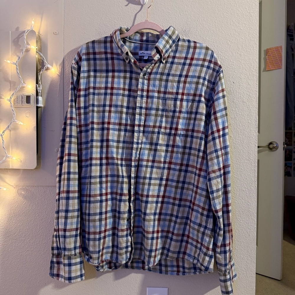 Peter Millar Multicolor Plaid Button Down Shirt